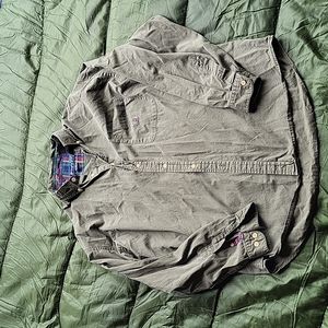Siegfried Green Button Down Shirt Size L